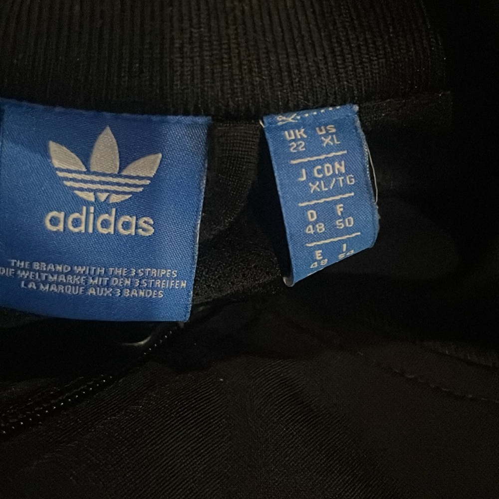 Adidas womens Black Track Jacket - Picture 3 of 3